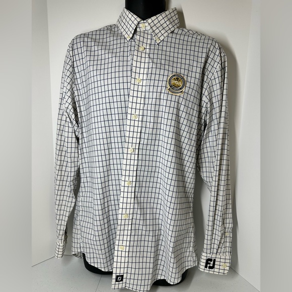 FootJoy Shirts Footjoy Mens Large Button Down Shirt With Blue